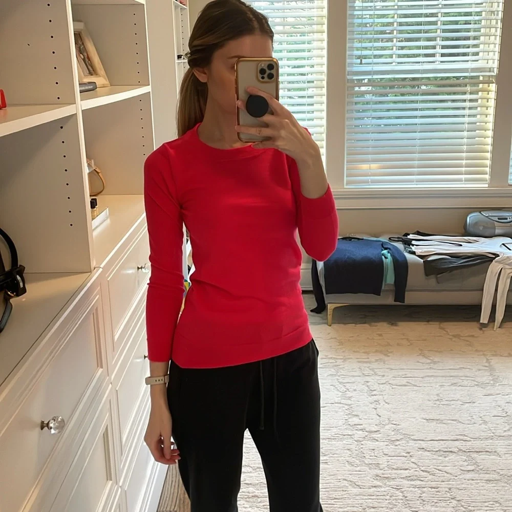 J. Crew Merino Wool Pink Top